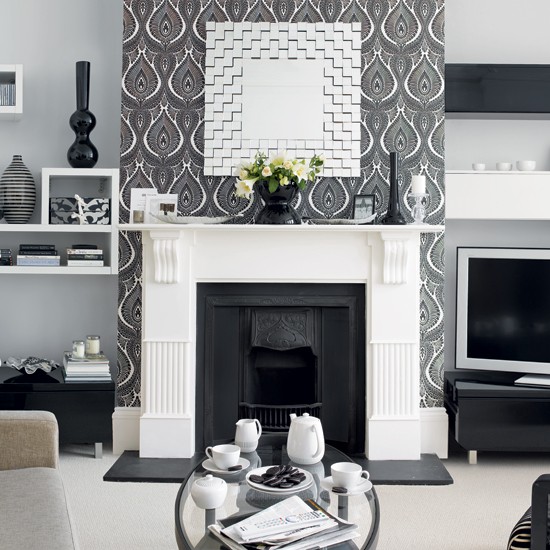 Free download monochrome wallpaper Wallpaper ideas for living rooms