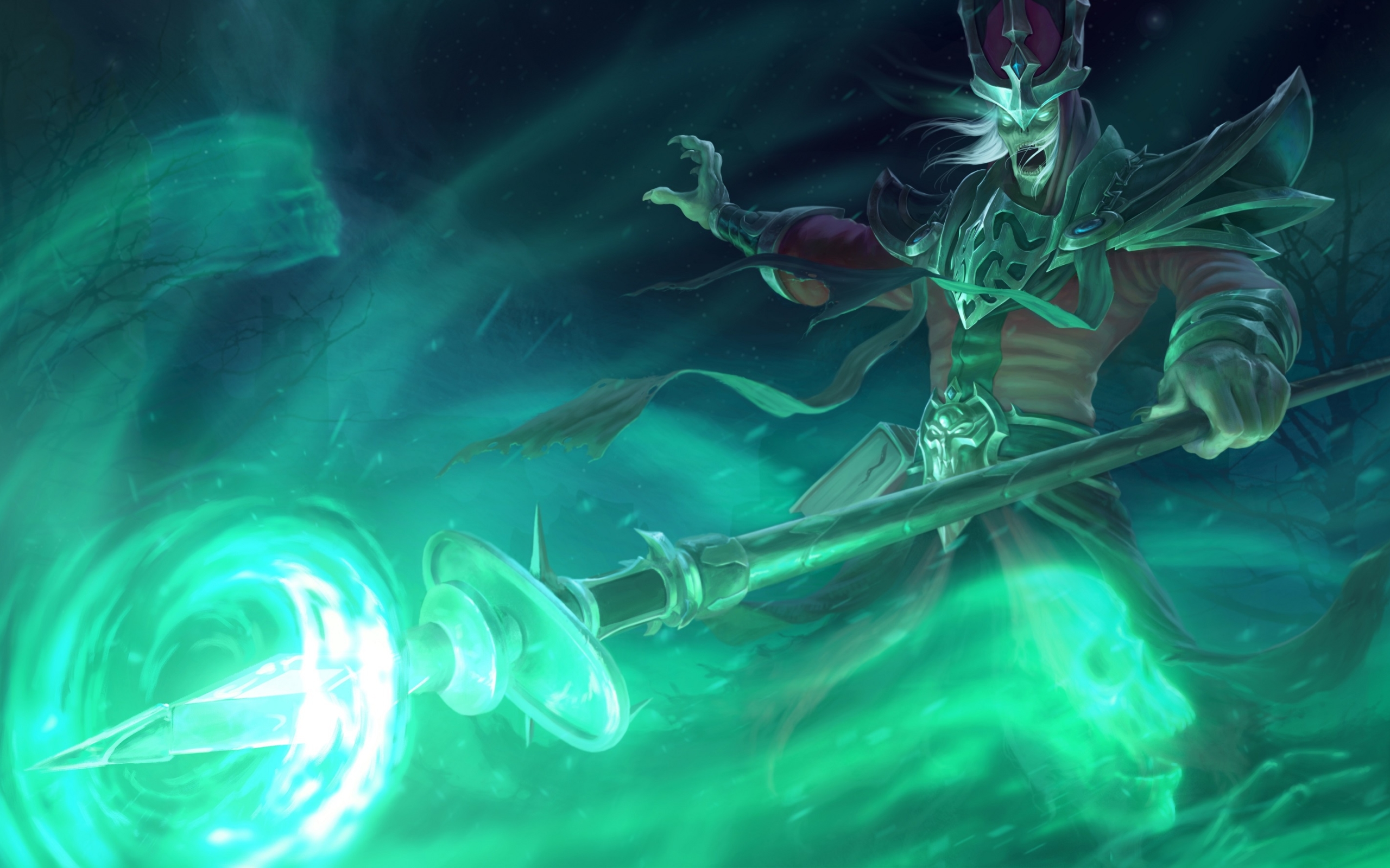 Wallpaper Of Video Game Karthus League Legends Magic