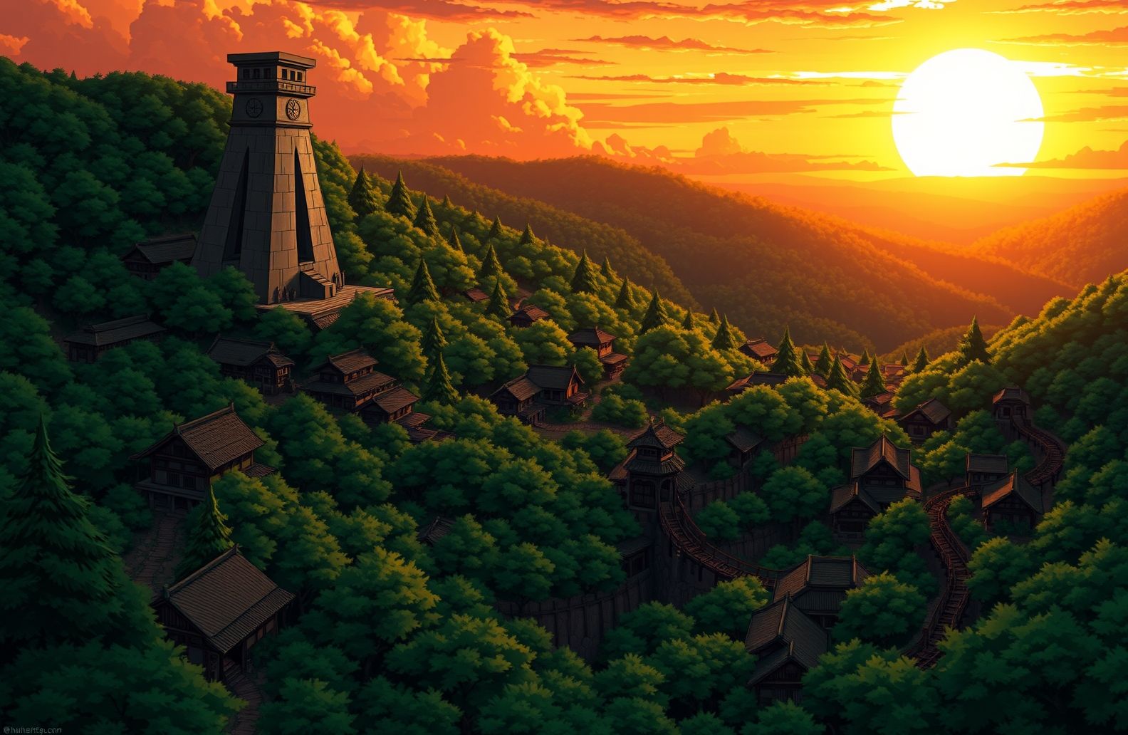 Hidden Leaf Village Wallpaper