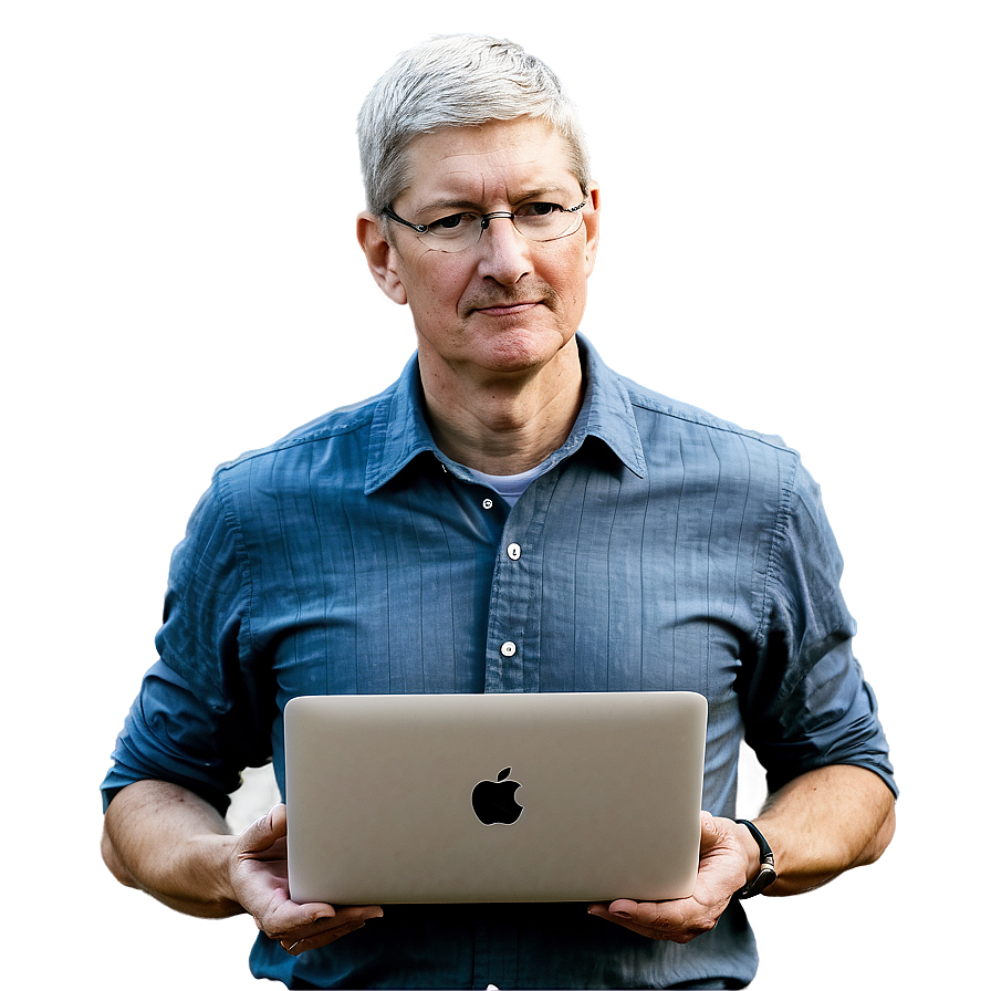 Tim Cook With Macbook Png Mpr Wallpaper