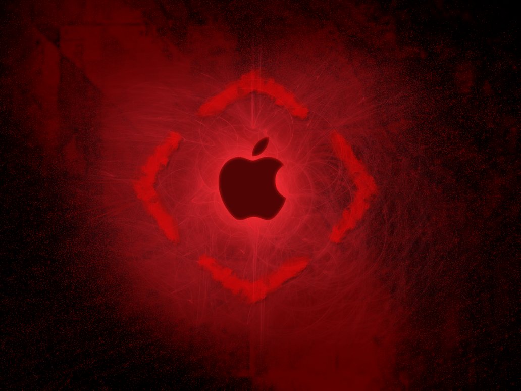 Apple Wallpaper Red By Purple Markers
