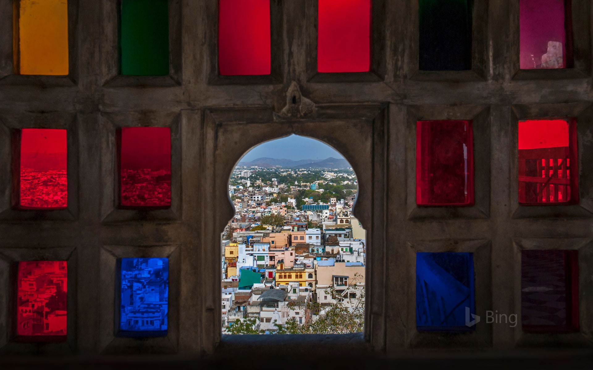 From The City Palace Udaipur Rajasthan India Bing