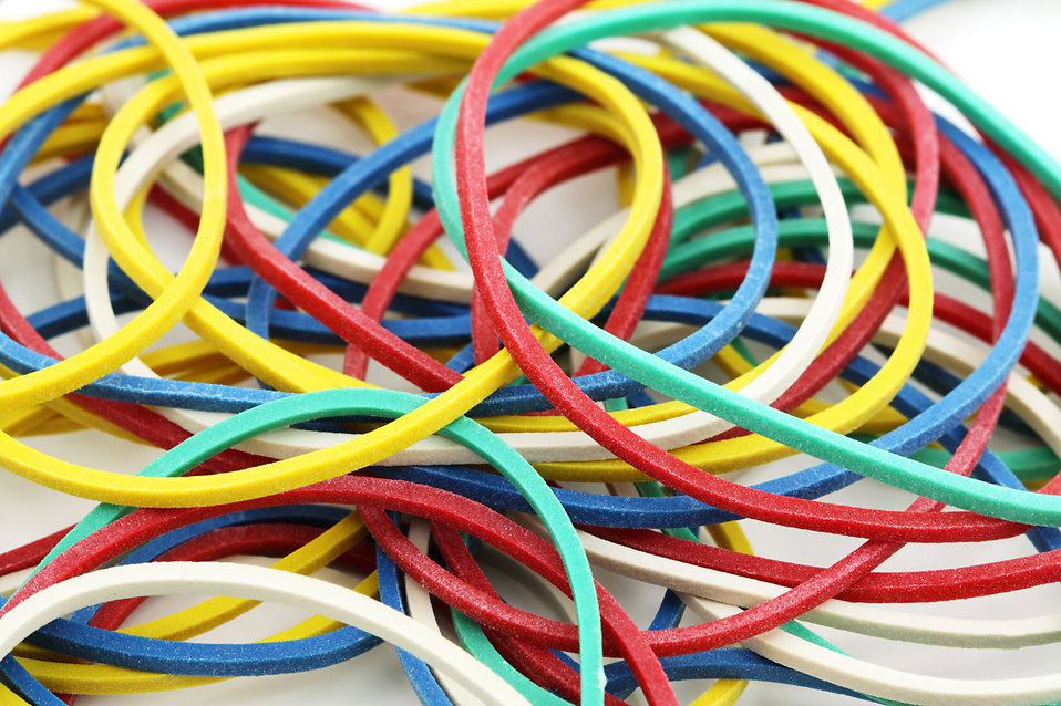 Rubber Bands Stock Photo Colorful Isolated