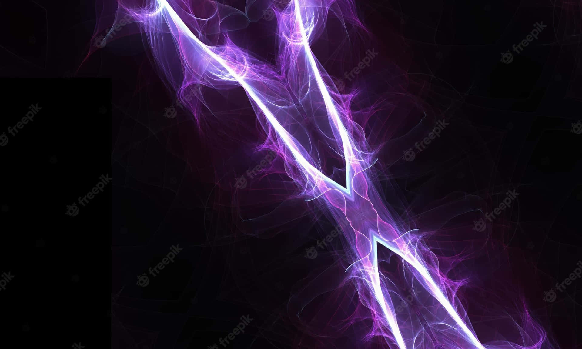 Purple Lightning Wallpaper