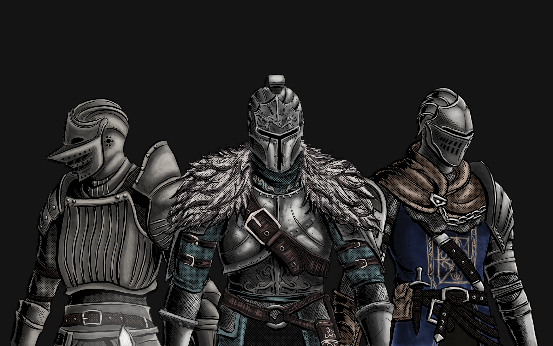 Dark Souls Demons Souls Knights by MenasLG on
