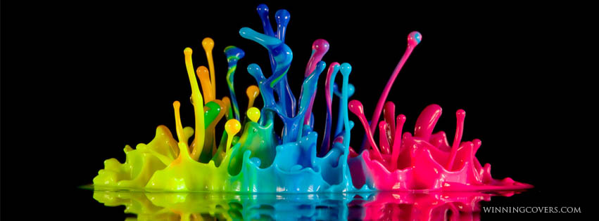 Download Free download Neon Color Splash Color splash neon paint black 851x315 for your Desktop, Mobile ...