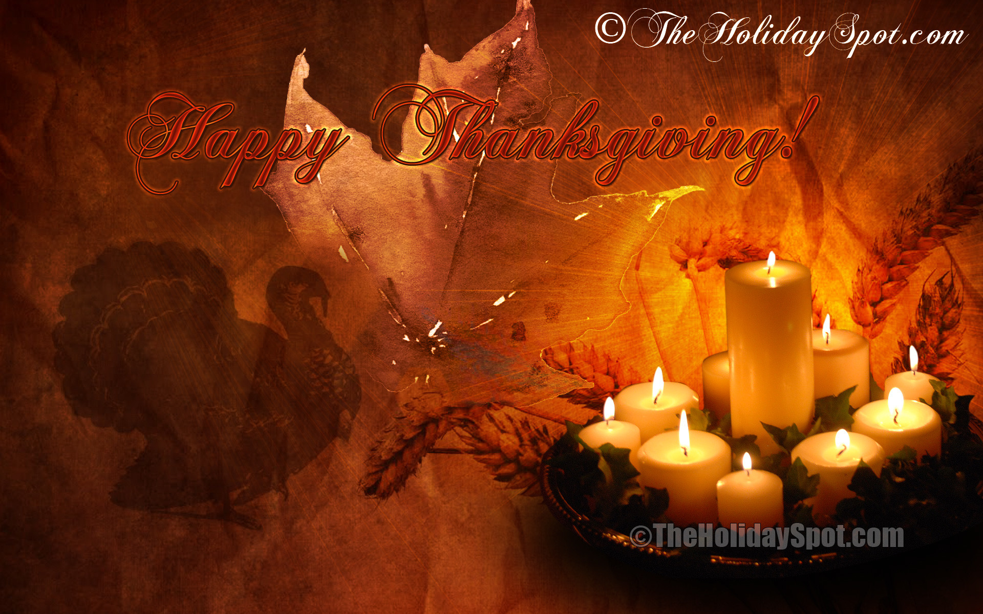 Animated Thanksgiving Desktop Wallpaper Image