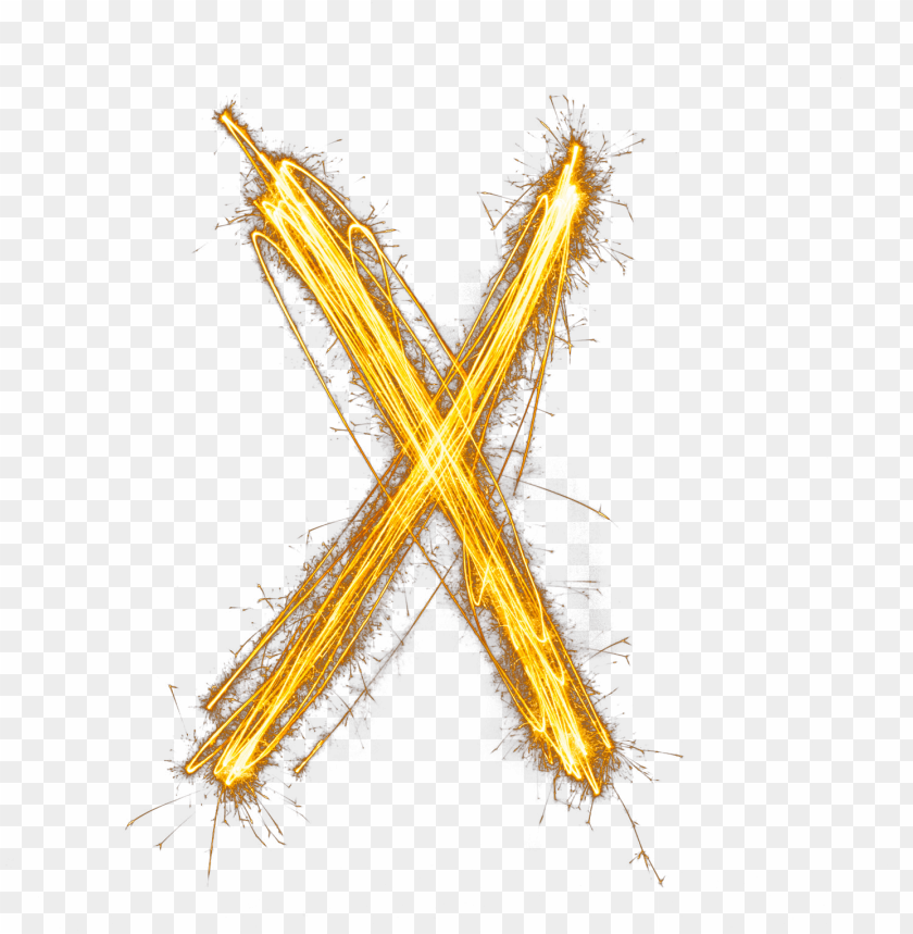 Transprent Line Letter X Fire Png Image With