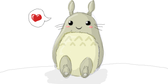 Kawaii Totoro By Ann Rentgen