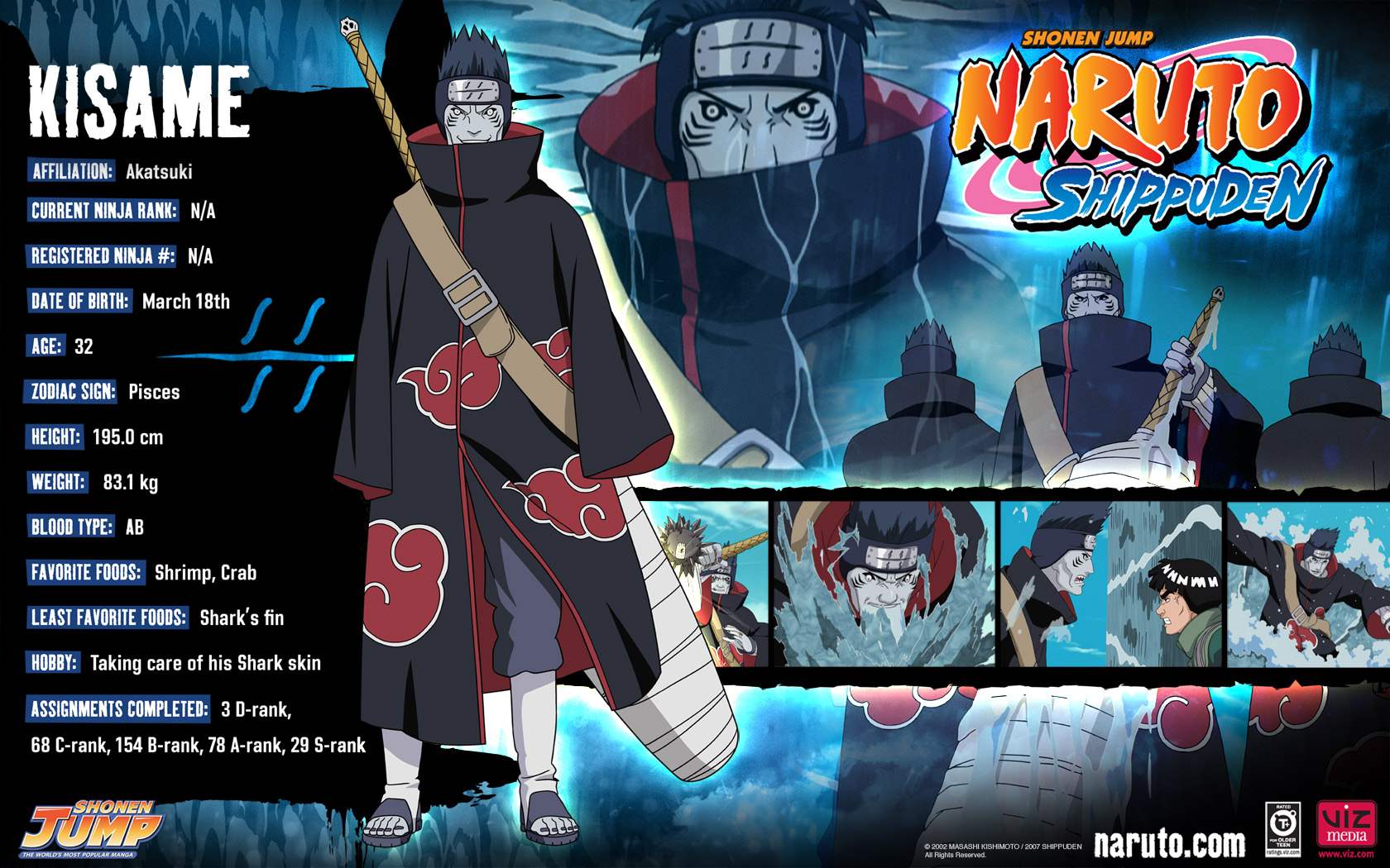 Kisame Bio Naruto Wallpaper
