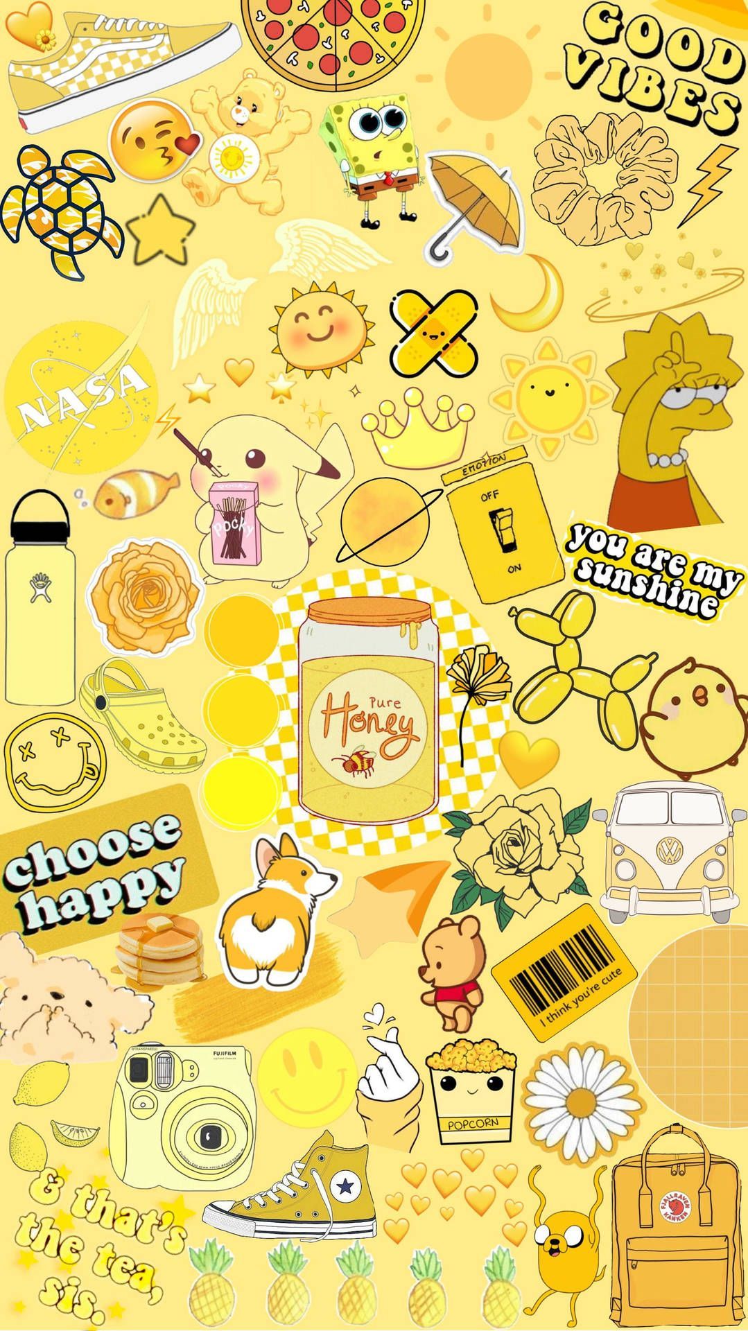 Pastel Yellow Aesthetic Wallpaper