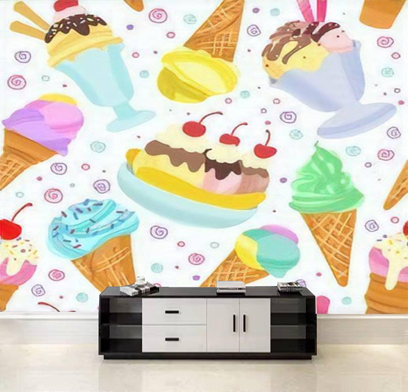 Amazon Wallpaper Wall Sticker Ice Cream Background Summer