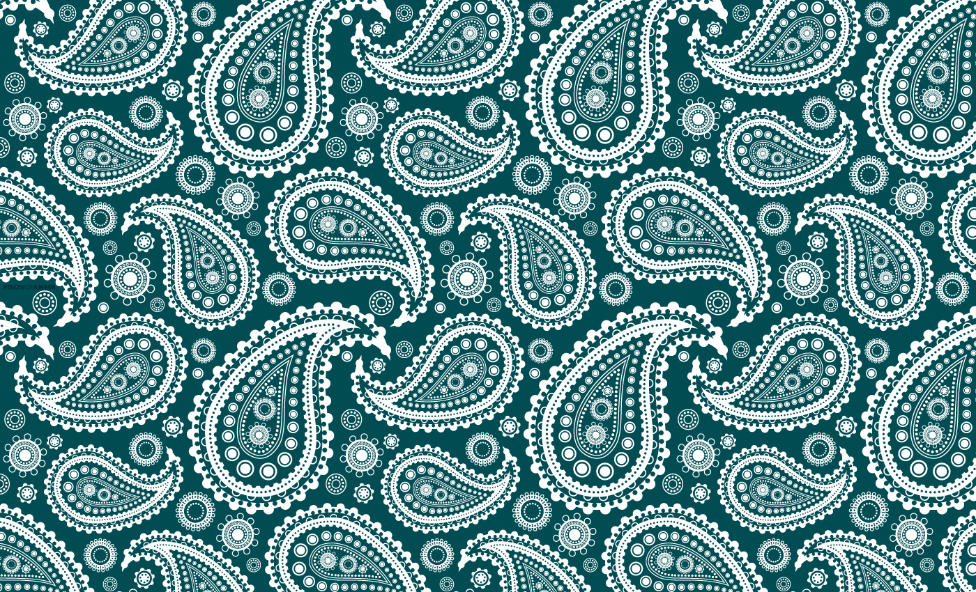 Paisley Background Patterns Teal I Love