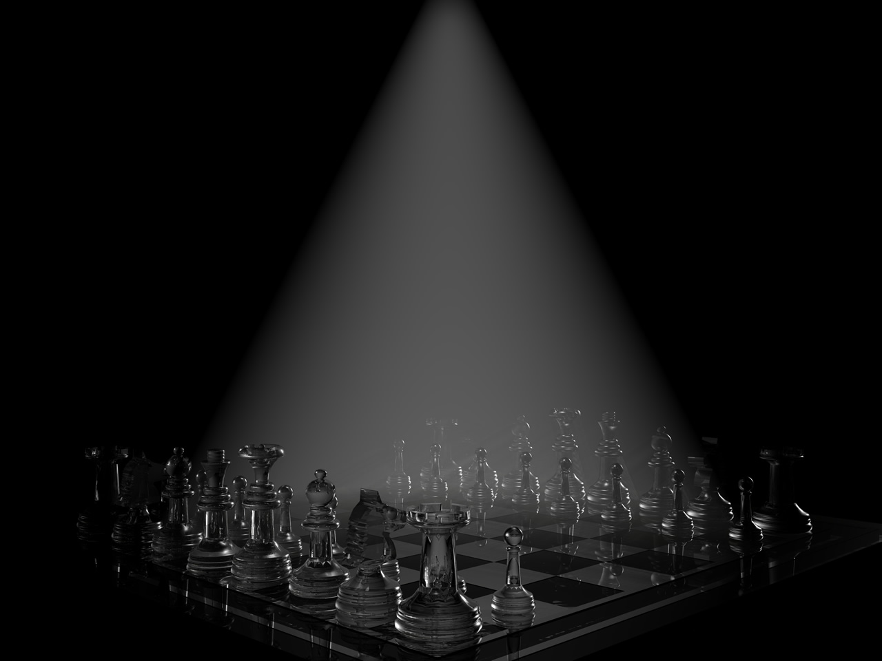 Glass Chess Board Wallpaper By kilik2021