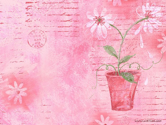 Emmett Pettey Pink Flower Background By