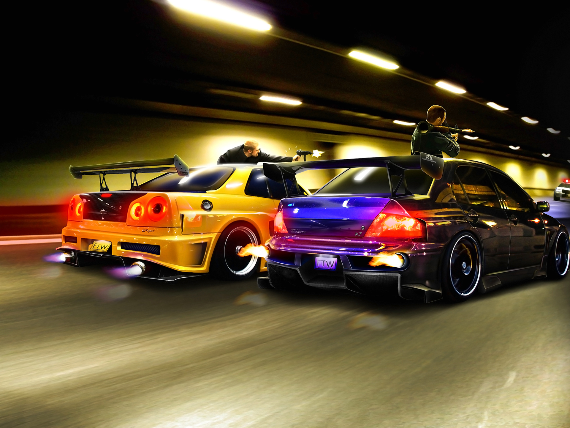 Street Racing Cars Wallpaper Desktop