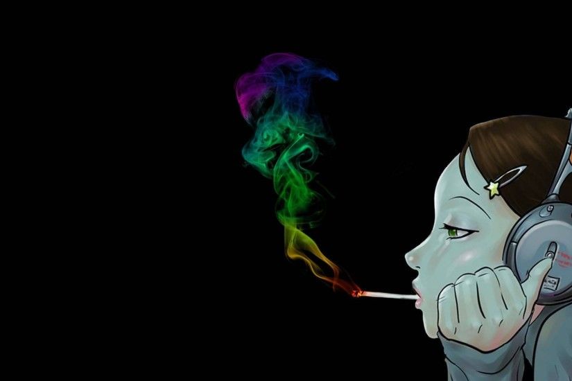 Trippy Smoke Background Wallpaper