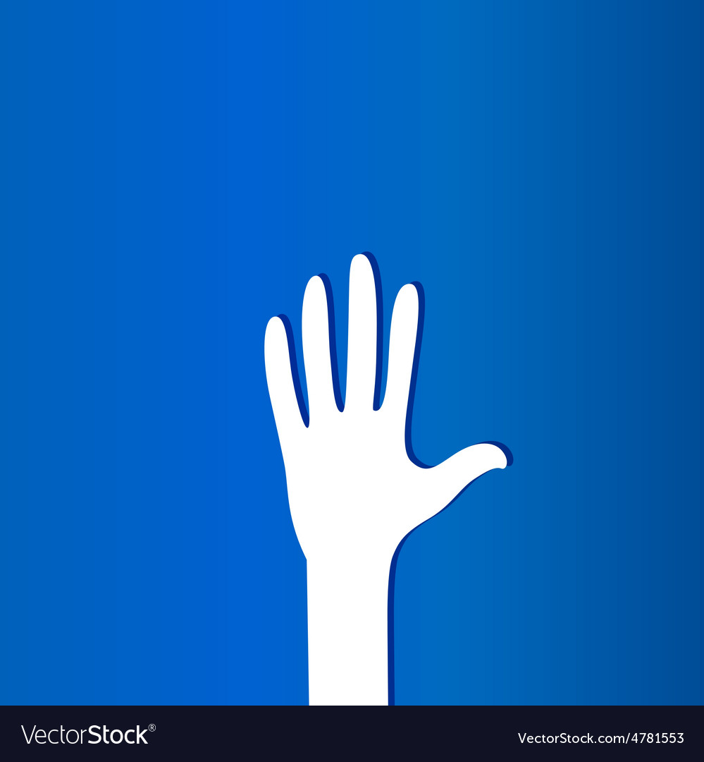 Helping Hand Background Design Royalty Vector Image