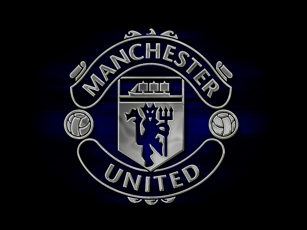 Dark Edition Of Manchester United Logo HD Wallpaper