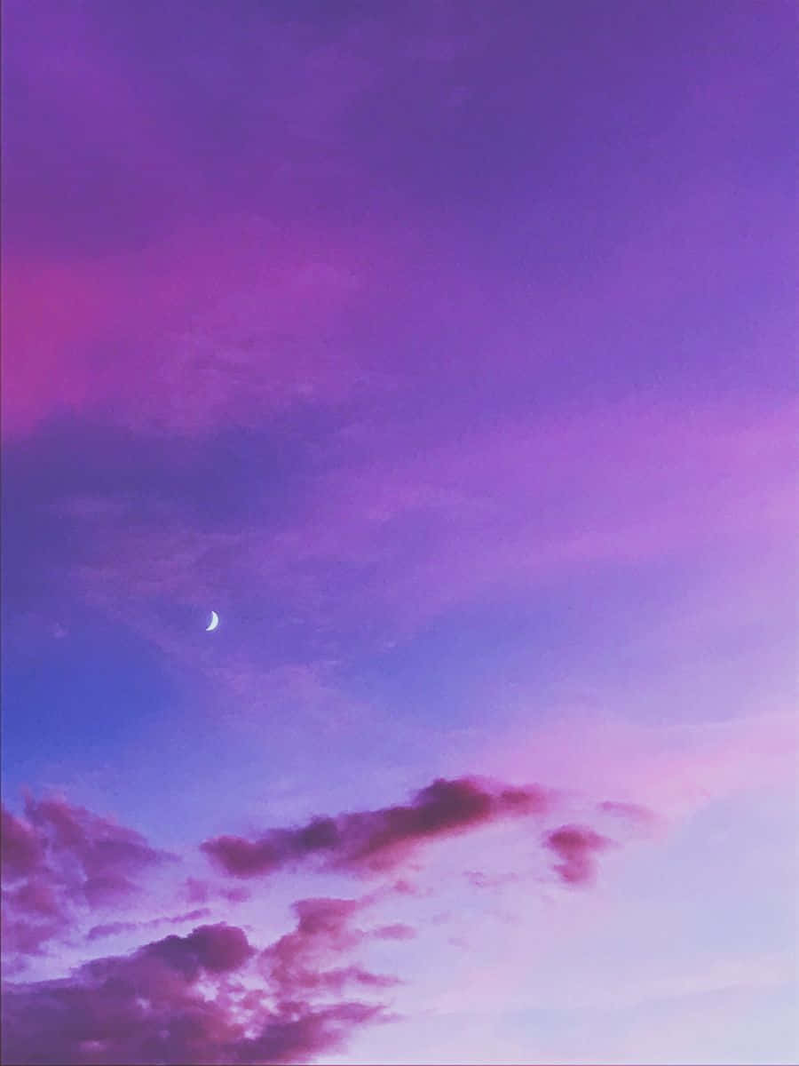 Pfp Aesthetic Lilac Sky Background Wallpaper