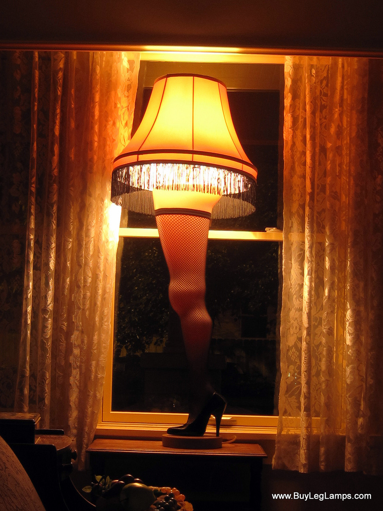 Christmas Story Leg Lamp The At A House