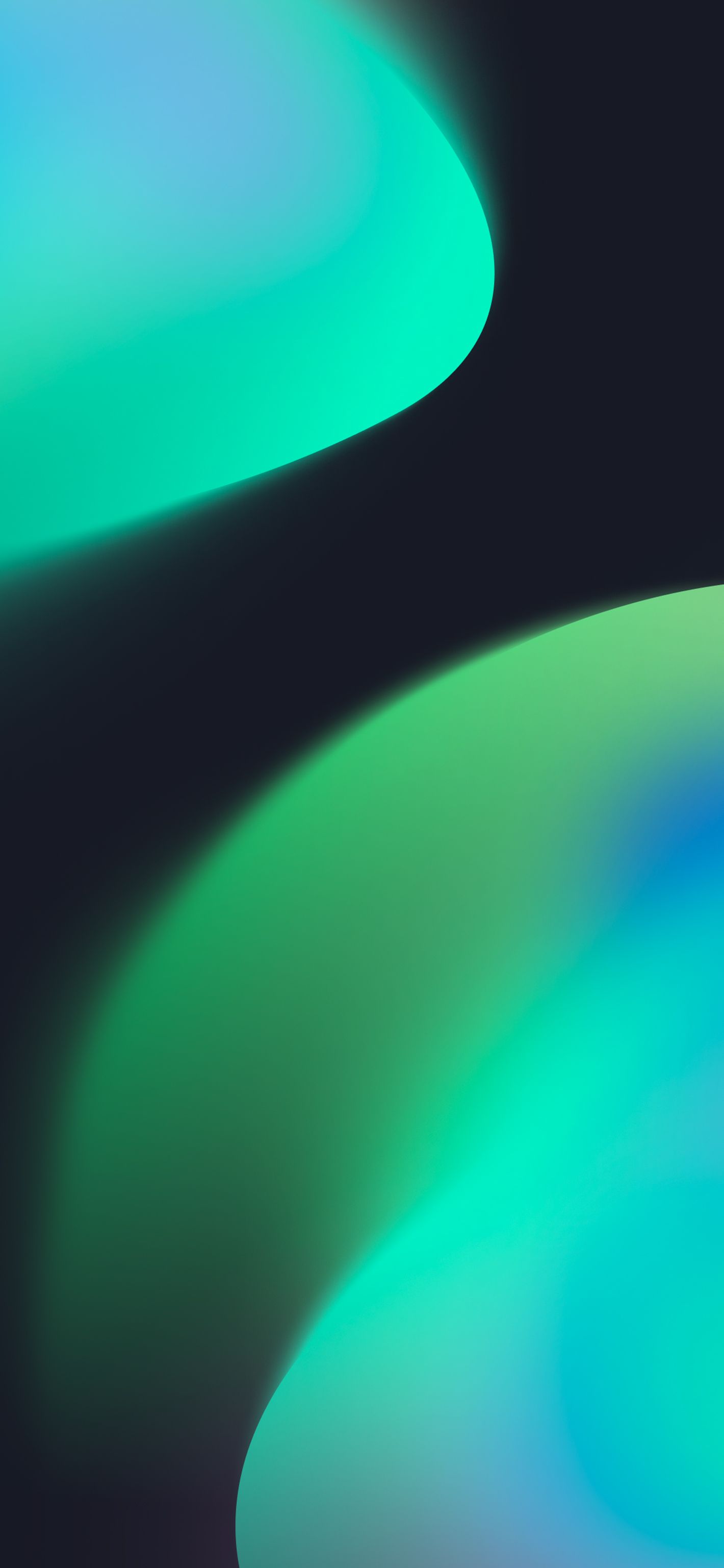 Ios Concept Wallpaper Green Dark Central