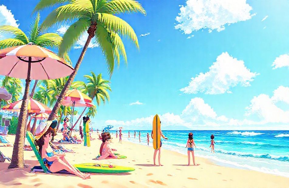 Anime Beach Wallpaper