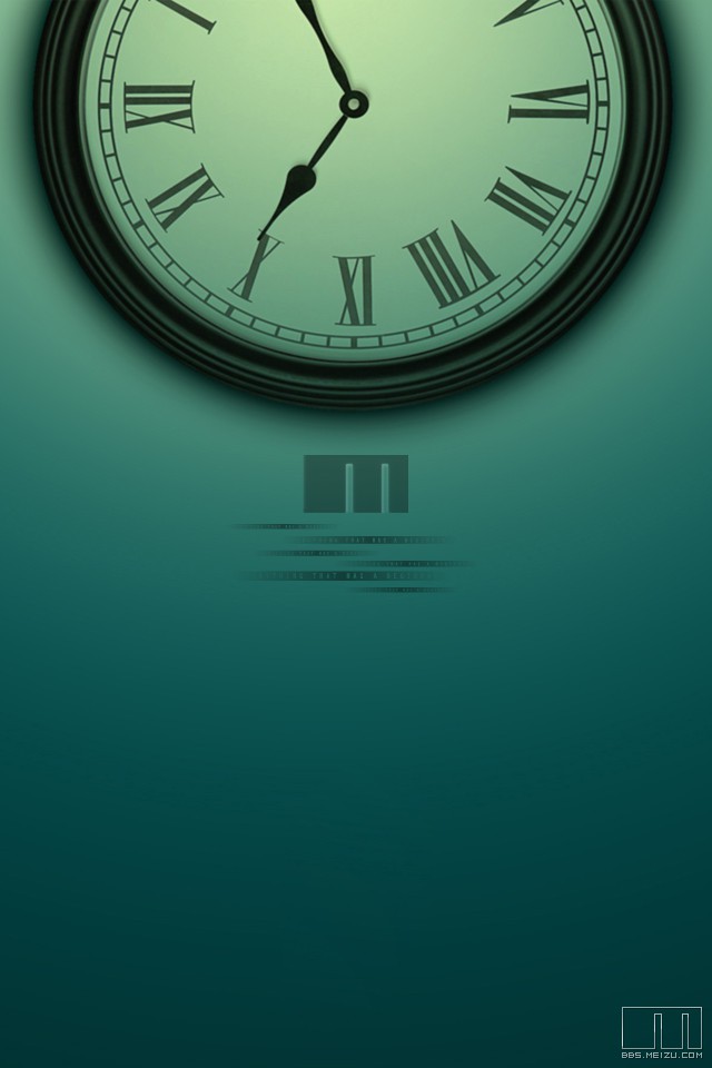Clock iPhone Wallpaper Background