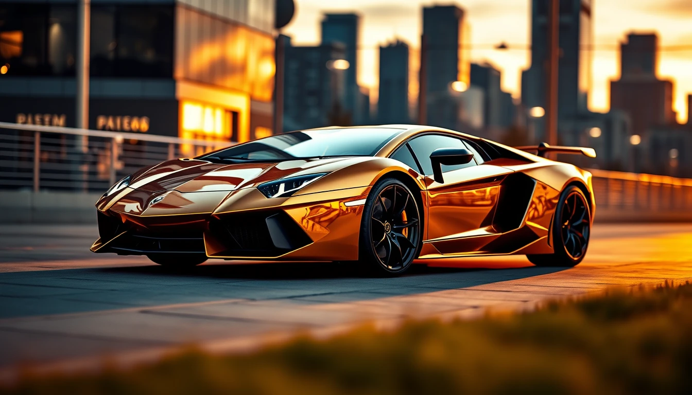 Gold Lamborghini Wallpaper