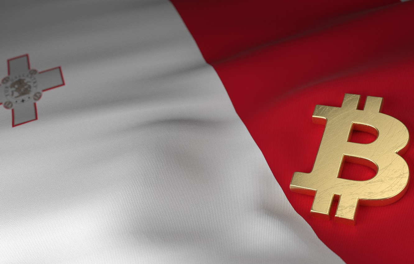 Wallpaper Blur Flag Malta Bitcoin Image For