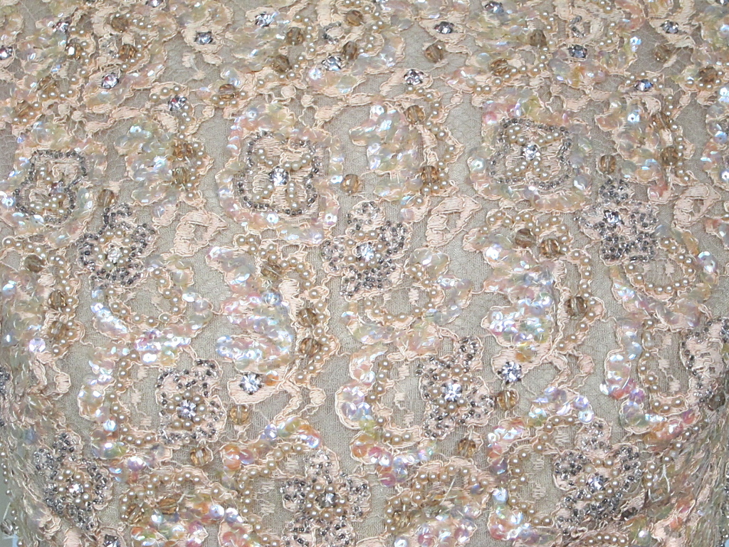 Vintage Lace Wallpaper 1960s Sequin