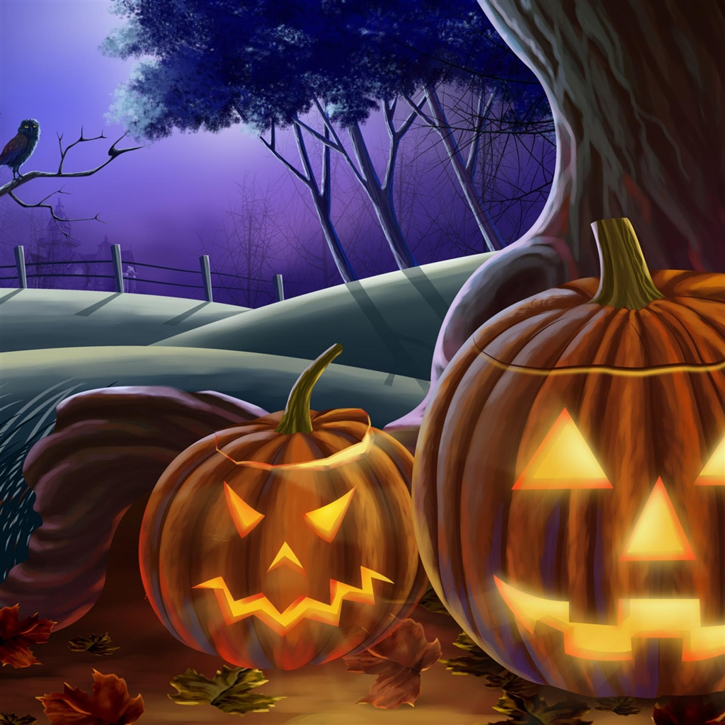 Halloween Pumpkin iPad Air Wallpaper iPhone
