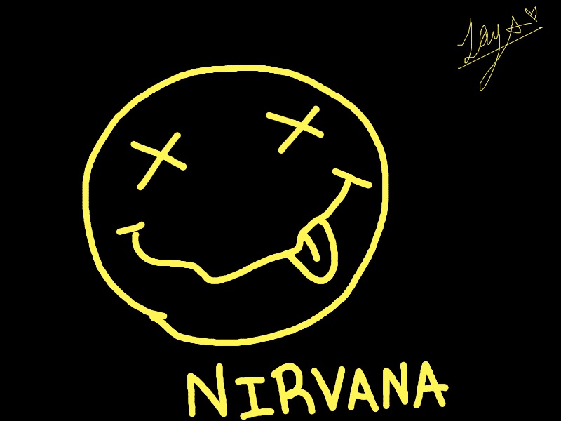 Nirvana Smiley Face Wallpaper Nirvana smiley face by