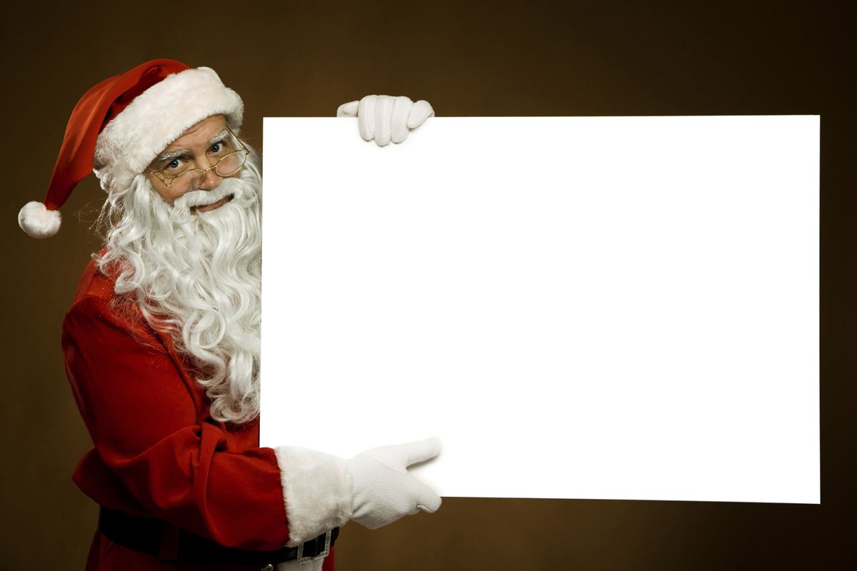 Merry Christmas Santa Claus Background For Powerpoint Template
