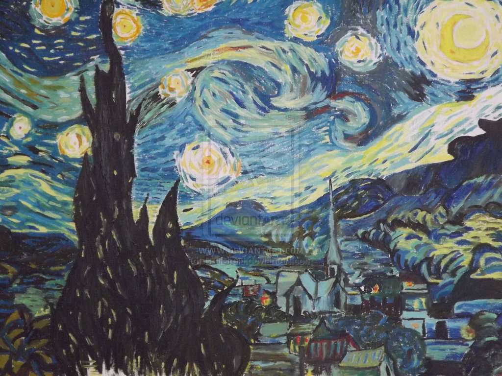Tardis Starry Night Wallpaper [1024x768