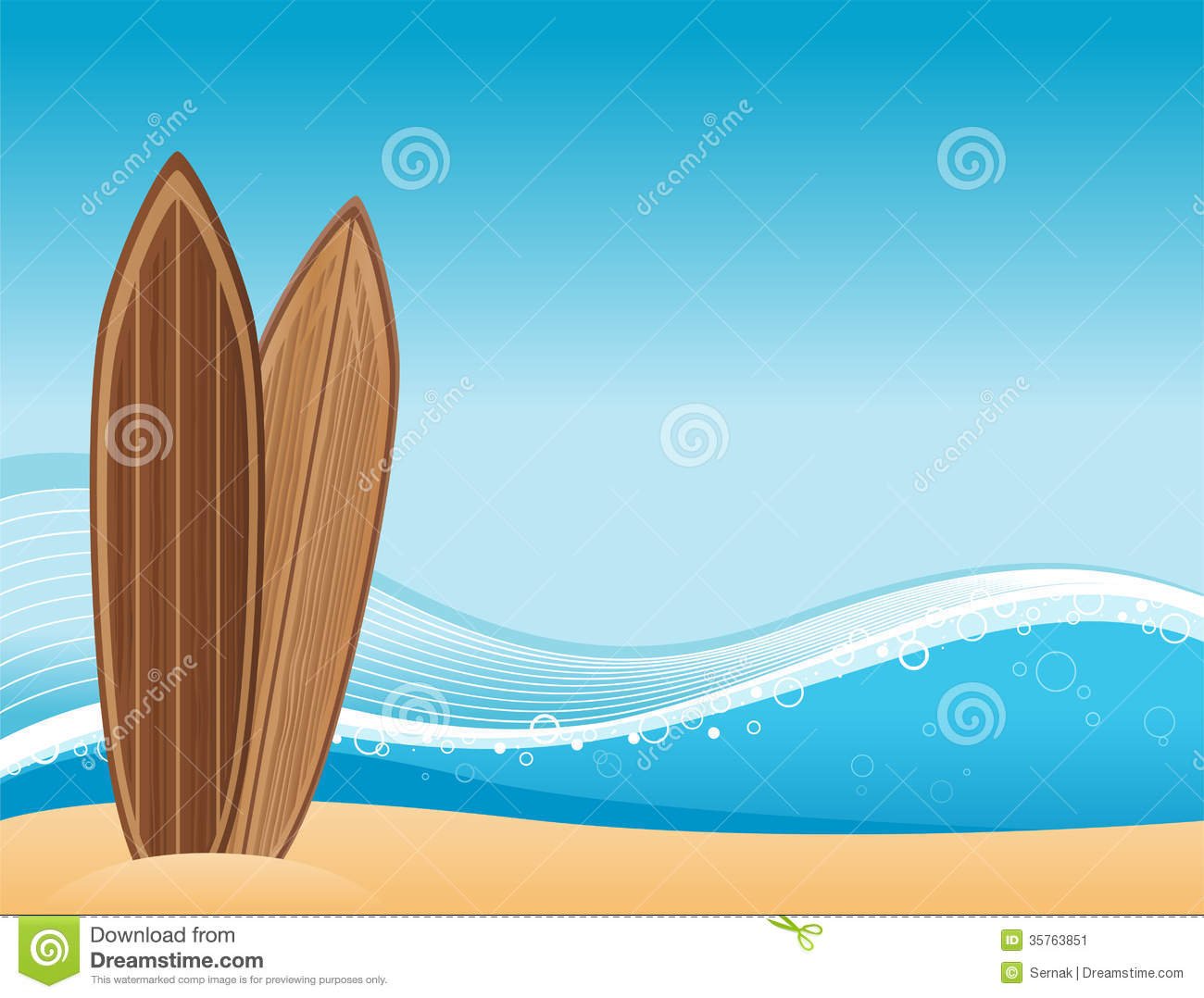 Surf Beach Background Illustration Megapixl