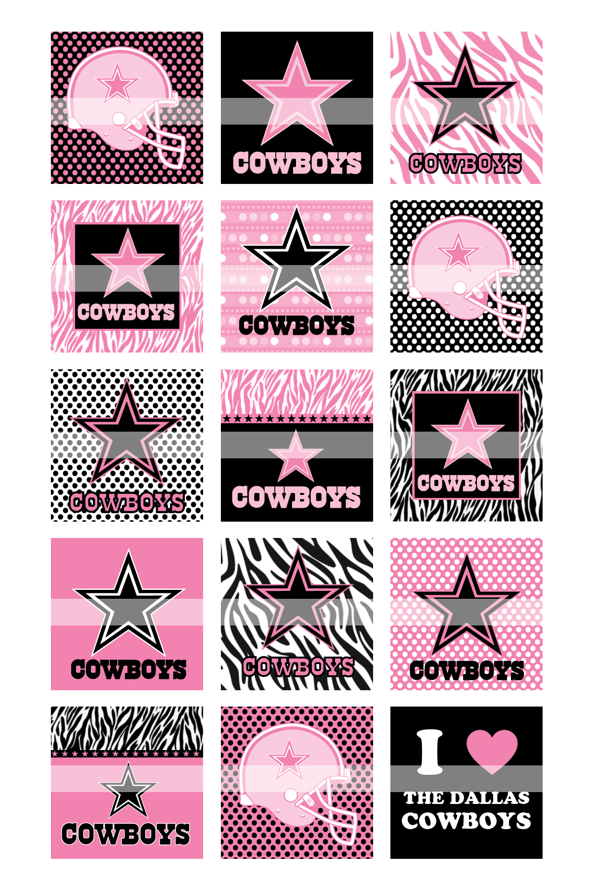 Dallas Cowboys Image Clip Art Pink Black