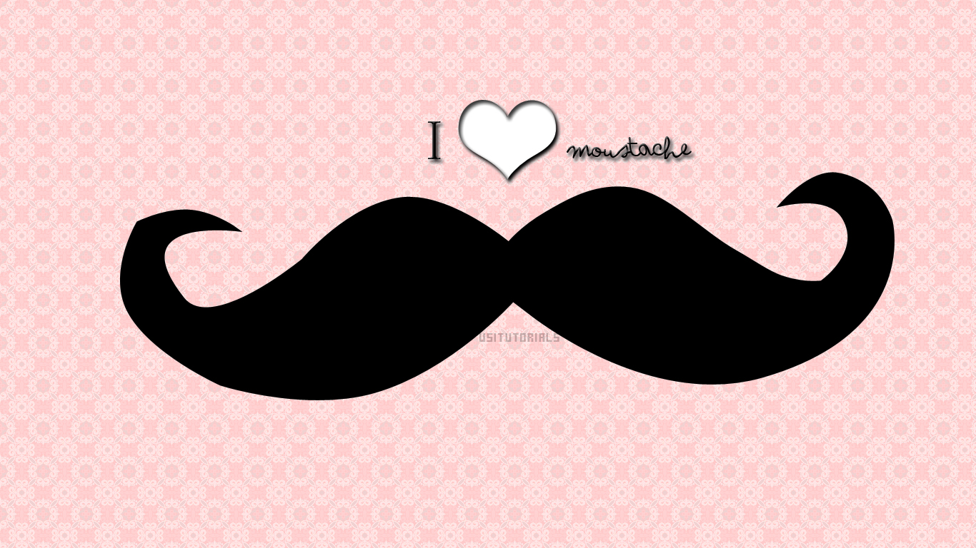 Cute Mustache Wallpaper Pink Image Amp Pictures Becuo