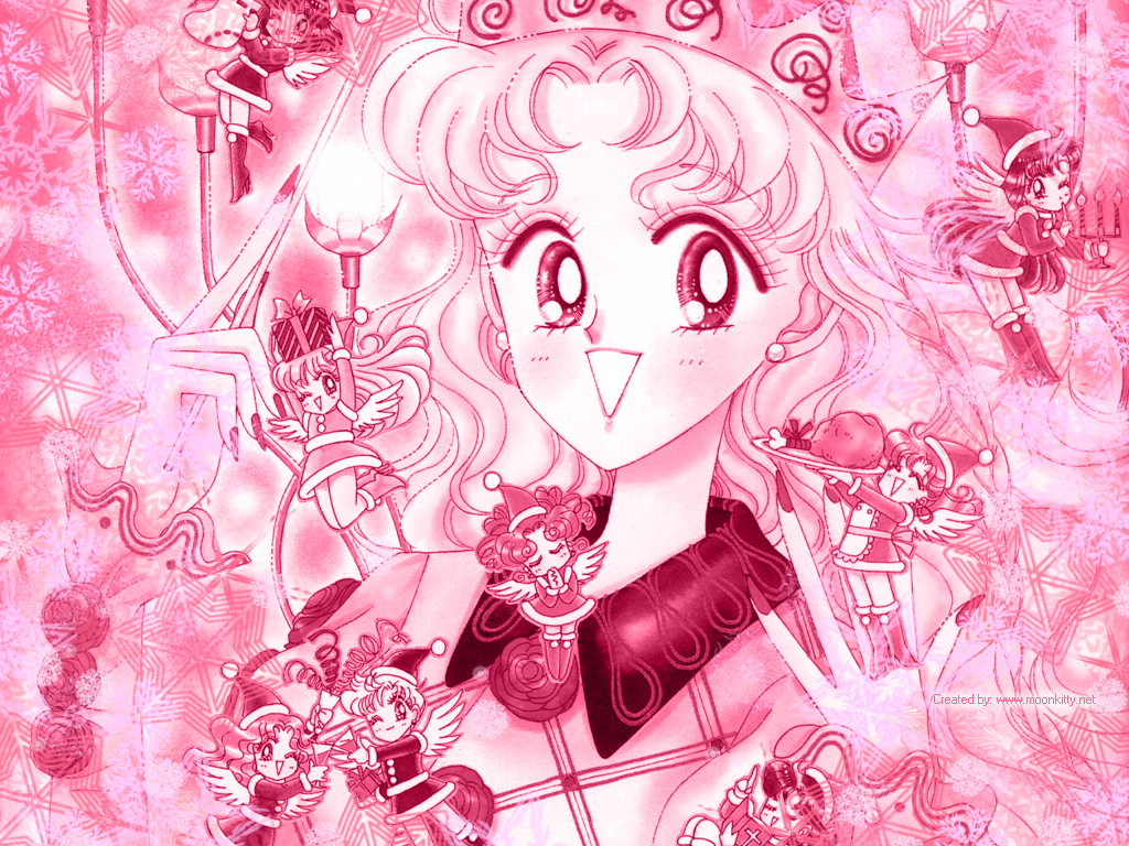 Moonkitty Sailor Moon Christmas Special Wallpaper
