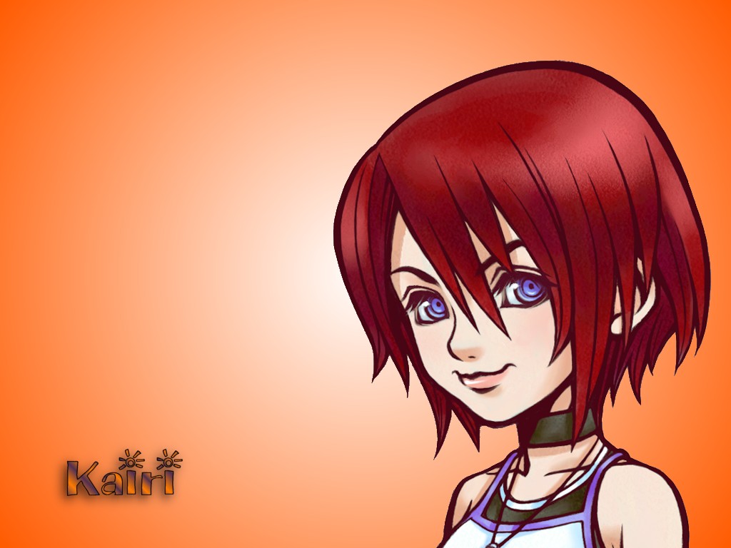 Kairi S Concept Art With A Sunburst Flood Fill And Name In The