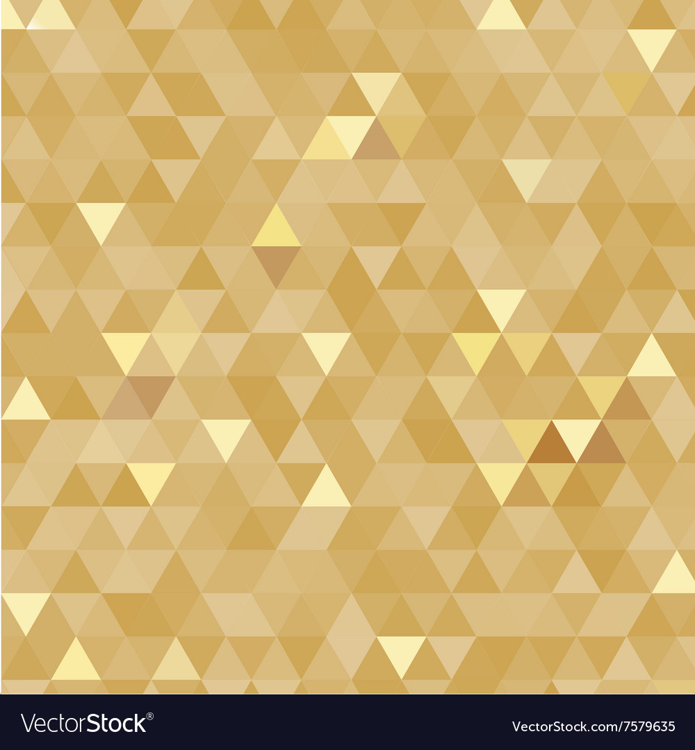 Golden Triangles Background Royalty Vector Image