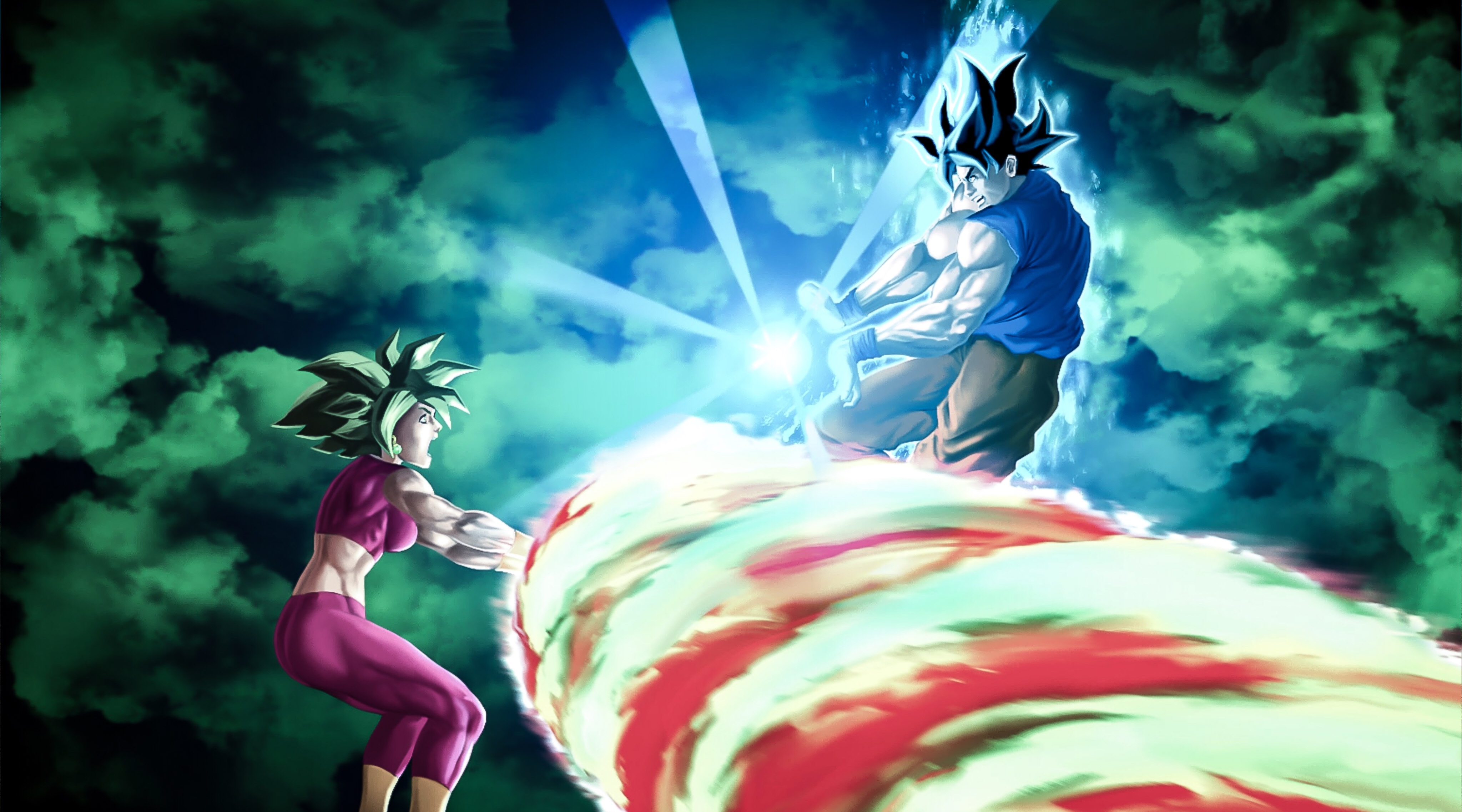 Ultra Instinct Goku Vs Kefla By Irush4tacos