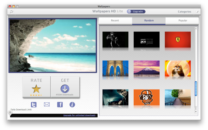 Wallpaper HD Lite Software For Mac