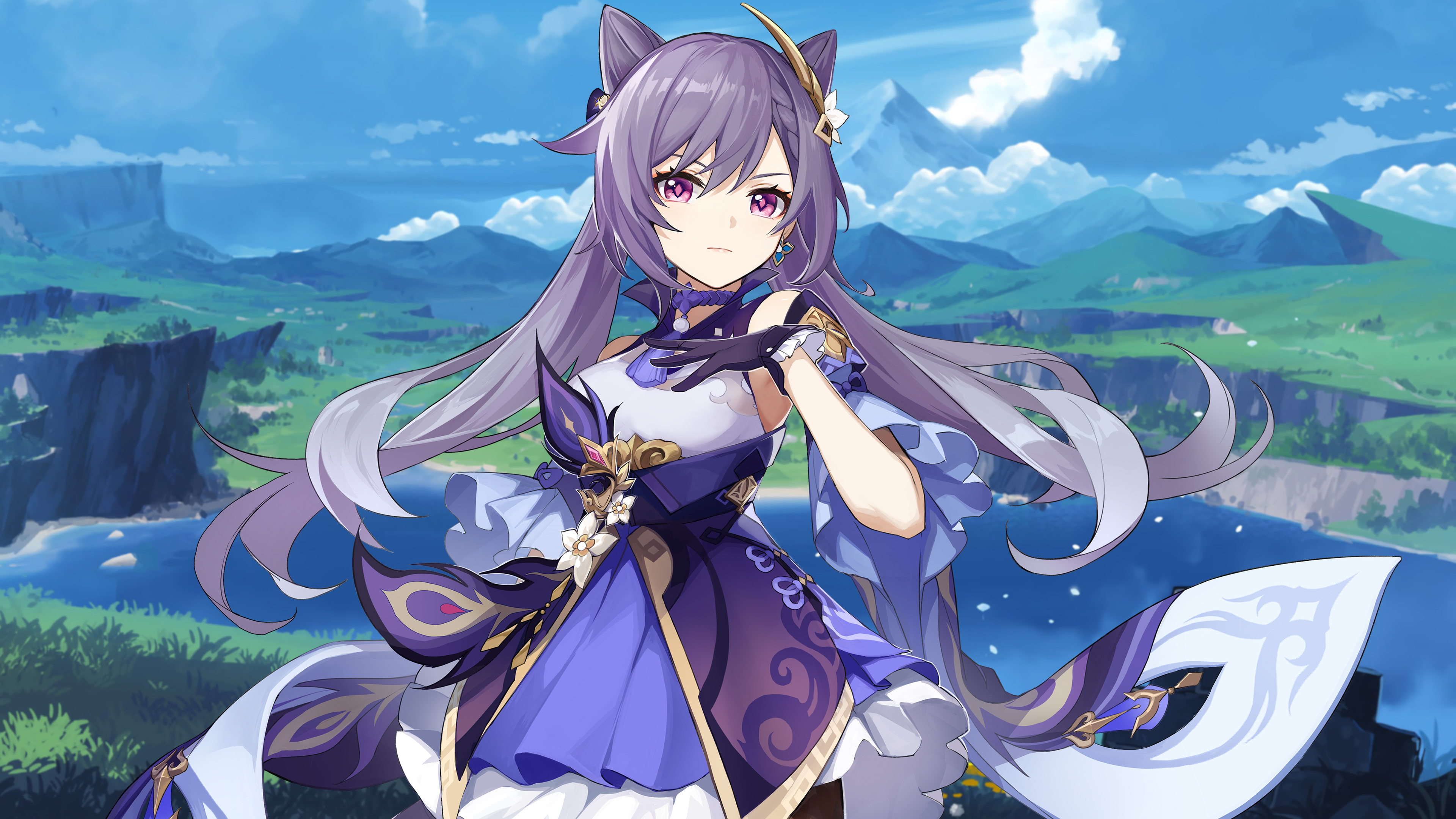 Keqing Genshin Impact Wallpaper Desktop