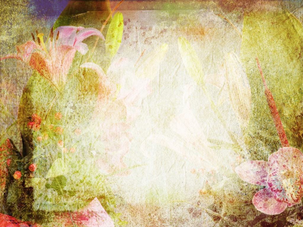 Vintage Floral Design Ppt Background For Your Powerpoint