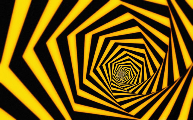 Wallpaper With An Optical Illusion Stare At The Image For
