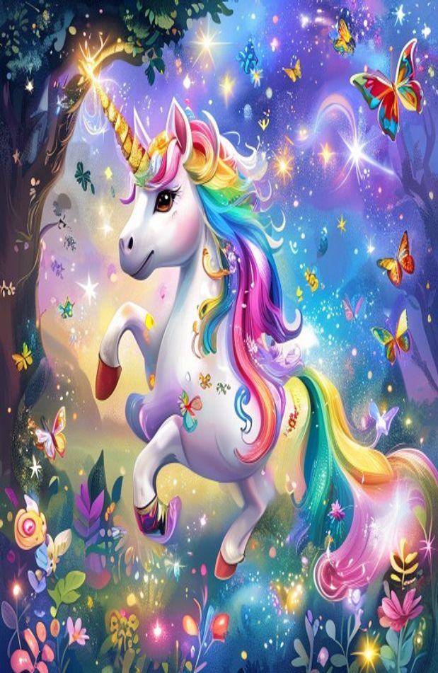Cartoon Unicorn Wallpaper