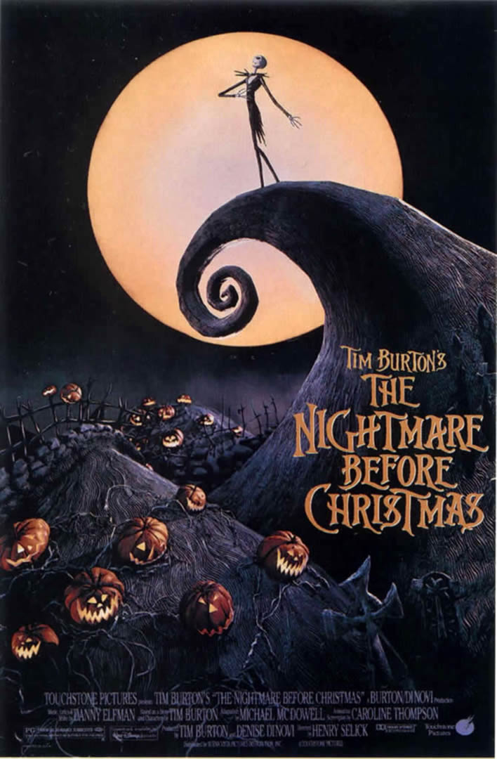THE NIGHTMARE BEFORE CHRISTMAS   animated movie posters wallpaper