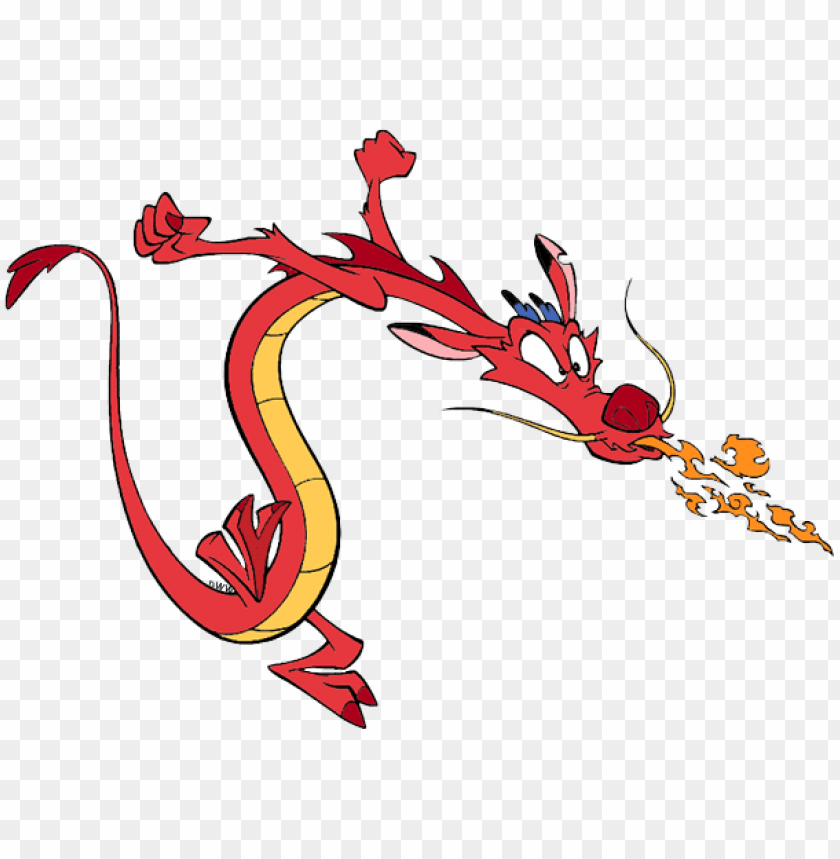 Mushu Blowing Fire Mulan Clipart Png Image With