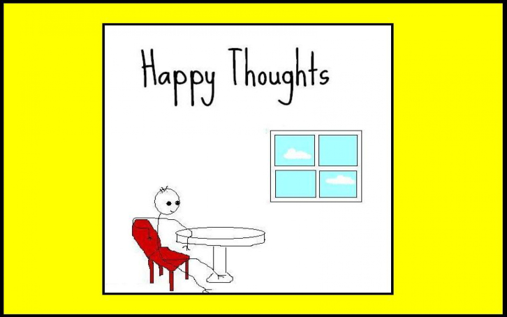 Happy Thoughts Weird Desktop Wallpaper